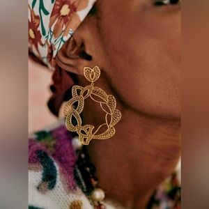 Sezane Andrea Earrings gold - RARE